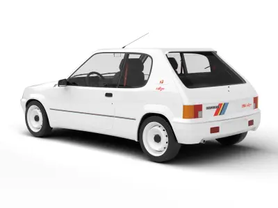 Peugeot 205 Rallye 1 3 1991 3d model 3D model