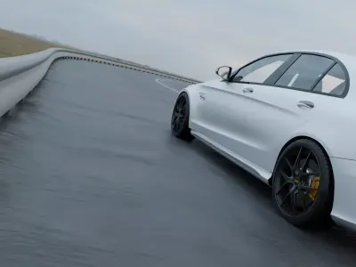 Cinematic roads pack Free 3D model