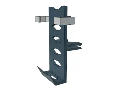 Phone holder stand for car easy print 3D print model