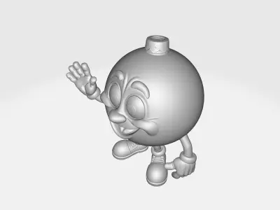 Smiling Christmas Ornament Character Holiday Decor 3D print model