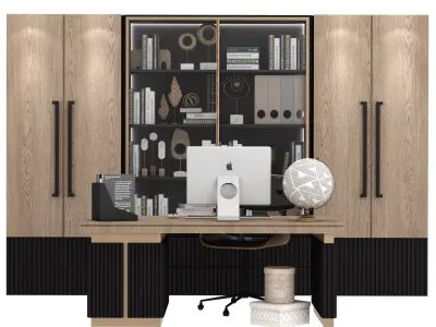 office furniture  Low-poly 3D model