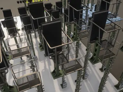 Railway Signals KS-Type Construction-Kit  Low-poly 3D model