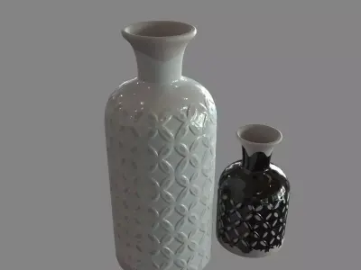 Decoration Jars  vases 3D model