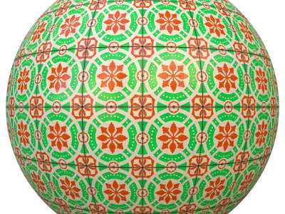 tile patterned 92-seamless-4k-pbr  3D model