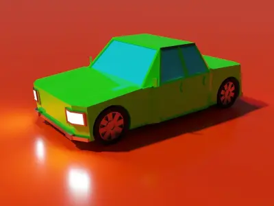1000000 PROCEDURAL CARS Low-poly 3D model