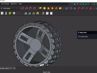 RC Car Wheel and Rim 3d Printable 3D print model