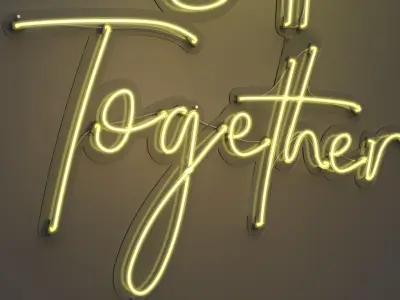 Better Together - Neon Sign 3D model