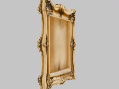 Ornate Fruit Crown Frame 3D Model Low-poly 3D model