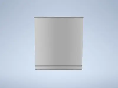 Candle in Glass Low-poly 3D model