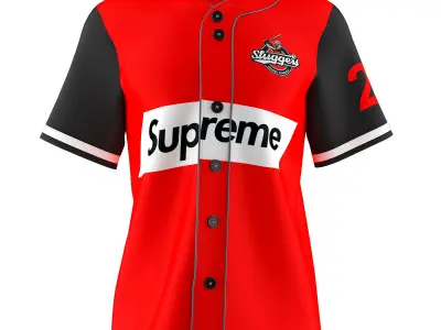 Baseball Jersey 3D model