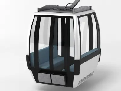 Cableway Car 2 3D model