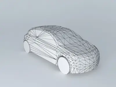Car NEG monospace template  Free 3D model