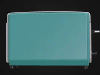 Retro toaster 01 Low-poly 3D model