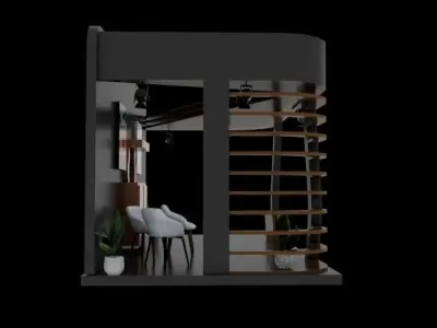 3D booth Free 3D model