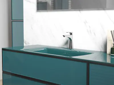 Bathroom furniture set 03 3D model