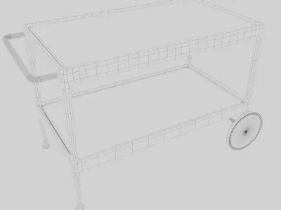 Knoll 1966 Richard Schultz Serving Cart model 3D model