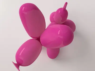 Balloon Poodle 3D model