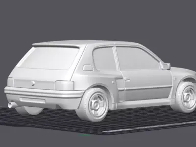 Peugeot 205 T16 3D Car Model 3D print model
