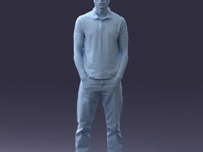 000329 Young Man in Casual Outfit 1226 3dp 3D print model