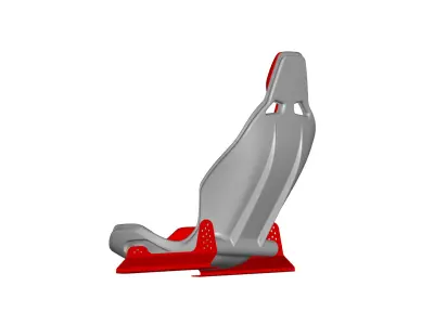 Racing seat 3D model purchase