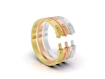 LOVE Bracelet Classic Model Push 3D print model