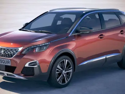 Peugeot 3008 2018 3D model