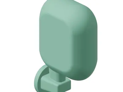 Plastic Bus Mirror Cover Toy 3D model