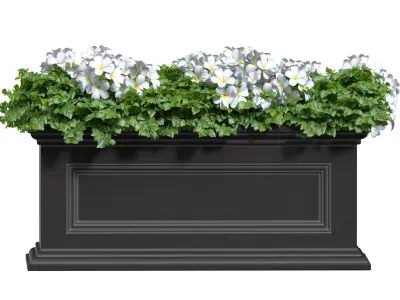 Window and Balcony Flower Box Pot 3D model buy
