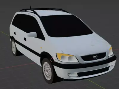 2002 Opel Zafira B 3D model