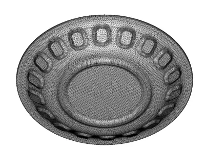 Biscuit Serving Plate 3D print model