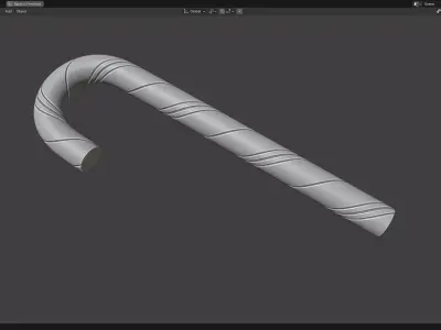 Christmas Candy Cane 2 3D print model