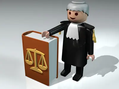 Lawyer toy figure 3D model