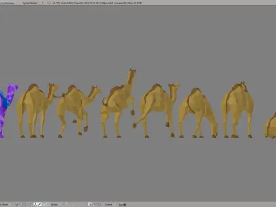 Camel Low-poly 3D model