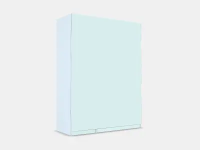 PAX - FORSAND Wardrobe combination Low-poly 3D model