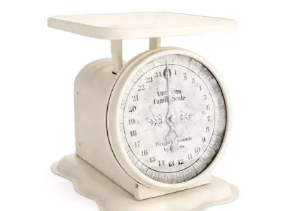 Vintage American Family Scale 3D model