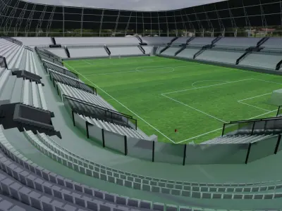Football Stadium Low-poly 3D model order
