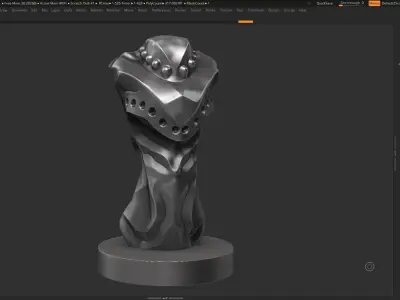 Modern Abstract Decorative sculpture 3d print model 125 3D print model