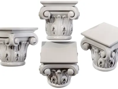 Classic capital 06 3D model