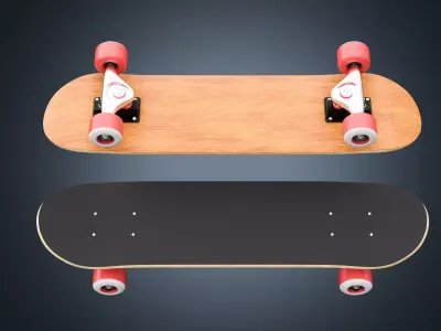 Skateboard 01 3D model