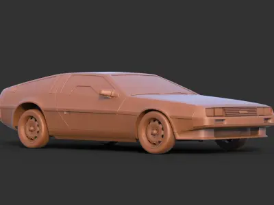 DeLorean DMC-12 3D print model