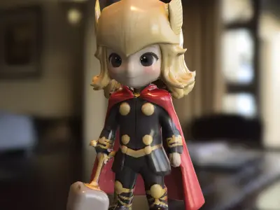 Chibi Thunder figurine 3D model