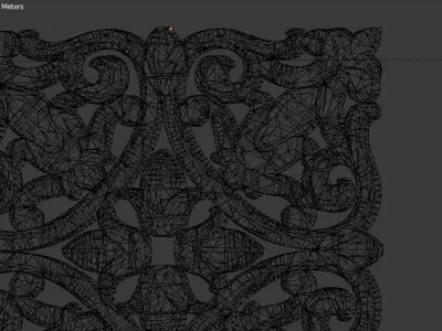 Classic decor ornament v-3D model 48 3D model