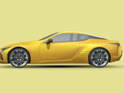 Lexus LC 500 Low-poly 3D model