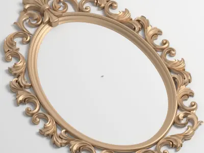 3D Model Mirror Decor element 3D print model