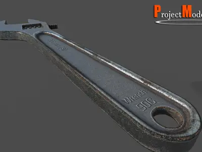 Wrench-Version-001 wrench Low-poly 3D model