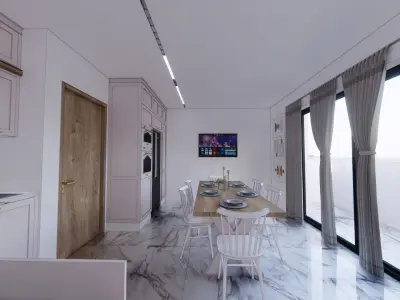 Classic kitchen Free 3D model