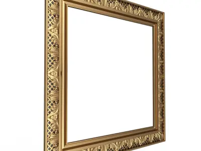 Classic Frame and Mirror 065 Low-poly 3D model