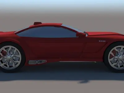 Audi S8 Low-poly 3D model
