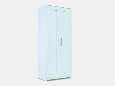 BRIMNES Wardrobe with 2 doors Low-poly 3D model