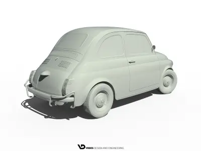 Fiat 500 - 1959 3D model